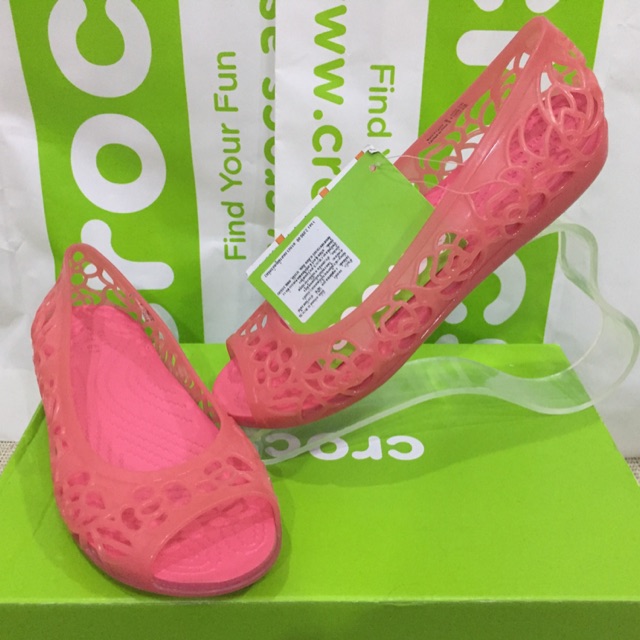 Crocs isabella jelly flat, w6