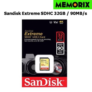 SanDisk Extreme SD Card 32GB อ่าน 90MB/s เขียน 40MB/s