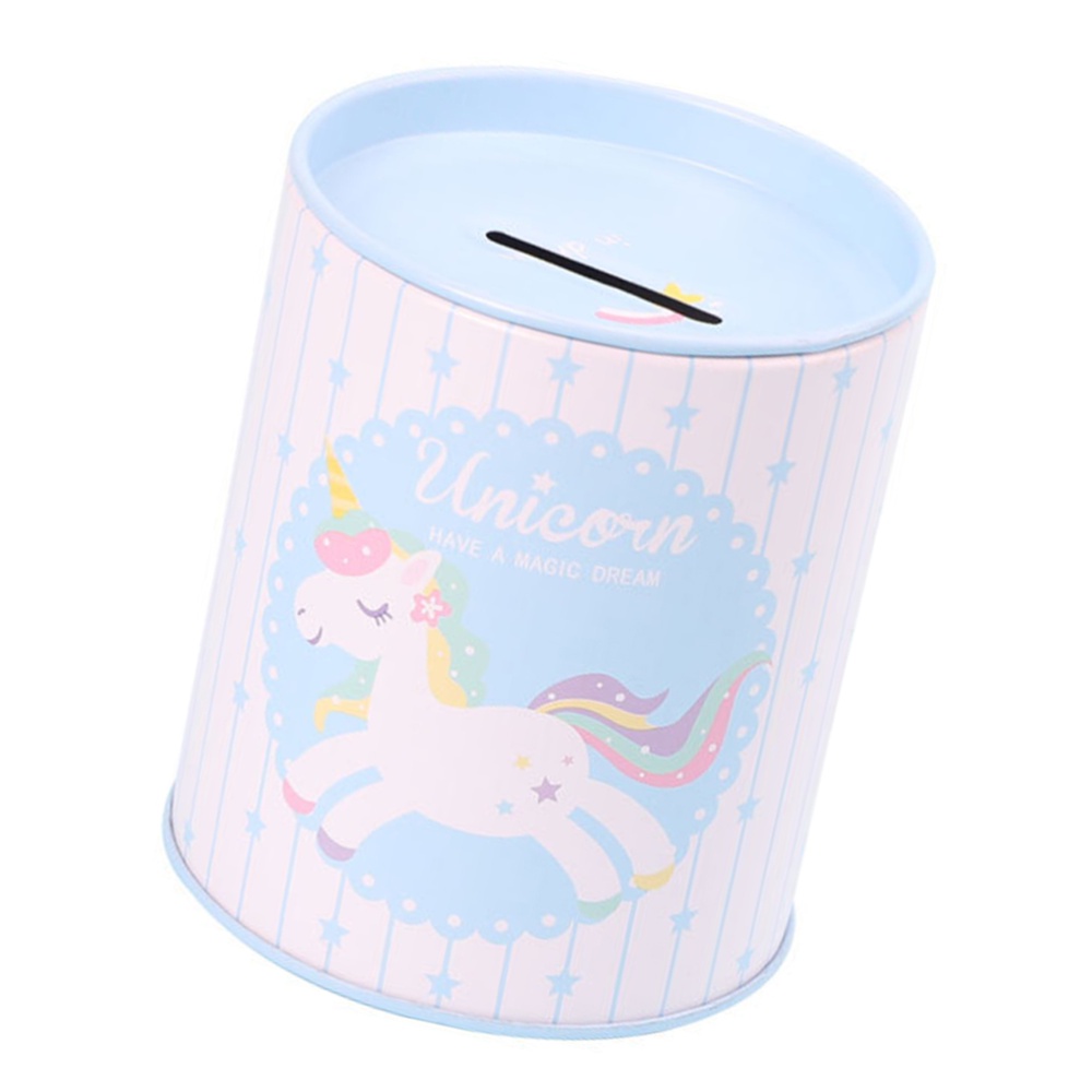  cute unicorn tinlate money box coin box kids saving box