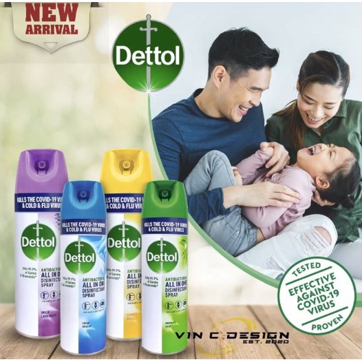 🔥Fight COVID-19🔥  NEW ARRIVAL - Dettol Disinfectant Spray  (450ml)  เดทตอล สเปรย์ฆ่าเชื้อไวรัส
