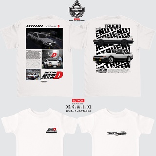 เสื้อยืด พิมพ์ลายรถยนต์ Karimake Toyota AE86 TRUENO Initial DS-5XL