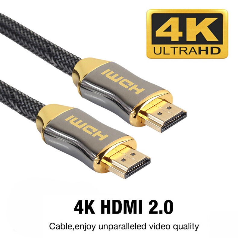 ✆สาย HDMI 2.0 4K 3D หัวต่อทอง24K คุณภาพสูง! สายhdmiต่อทีวี สายhdmi Monitor HDTV LCD Projector Laptop PS5