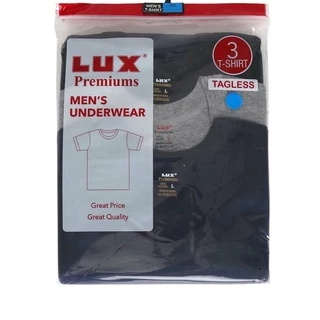 เสื้อแขนสั้นผู้ชาย LUX PREMIUMS เสื้อคอกว้าง สีพื้น ผ้านุ่มใส่สบาย แฟชั่นฤดูร้อน Men's Short Sleeve O-Neck T-shirt 4สี