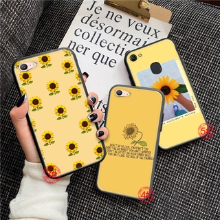 เคสโทรศัพท์มือถือลายดอกทานตะวันสีเหลืองสําหรับ Oppo A8 A31 A32 A53 2020 A92 A72 A52 A12 A92S A12E X2 Pro