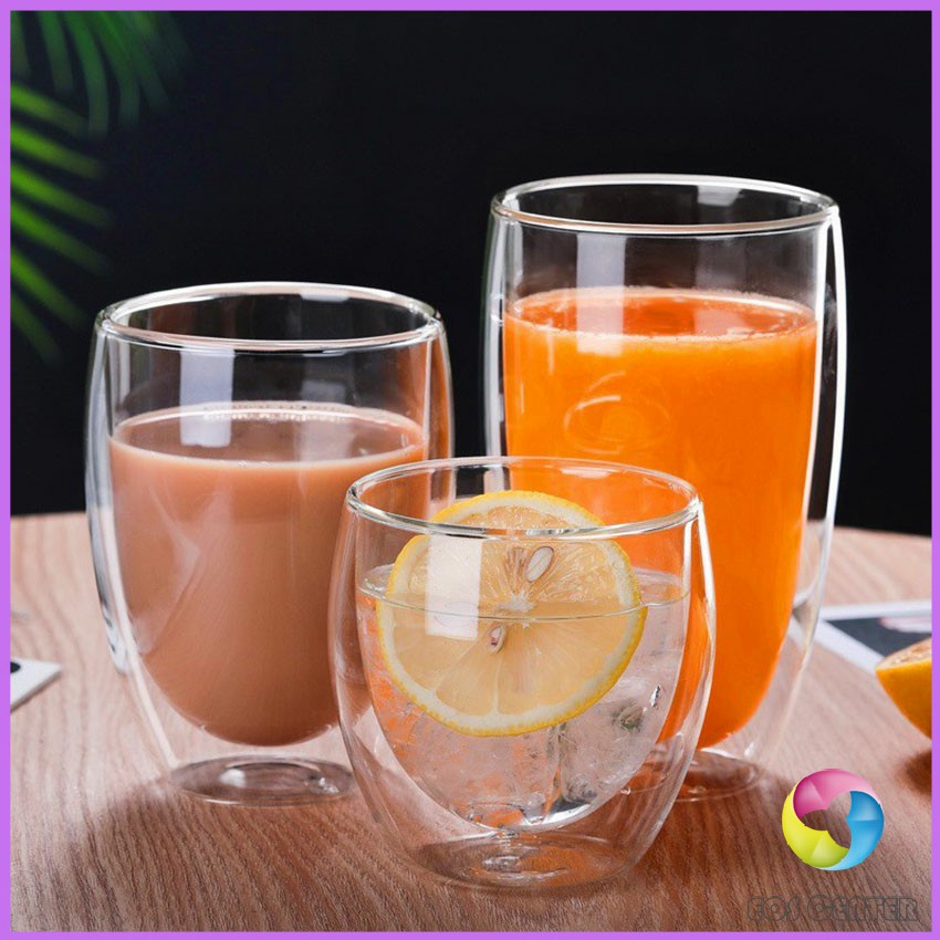 A665 แก้วกาแฟ สไตล์ ญี่ปุ่น Double-layer glass รูปที่ 6