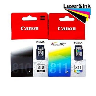 ตลับหมึกอิงค์เจ็ท CANON PGI-810BK และ CLI-811CO