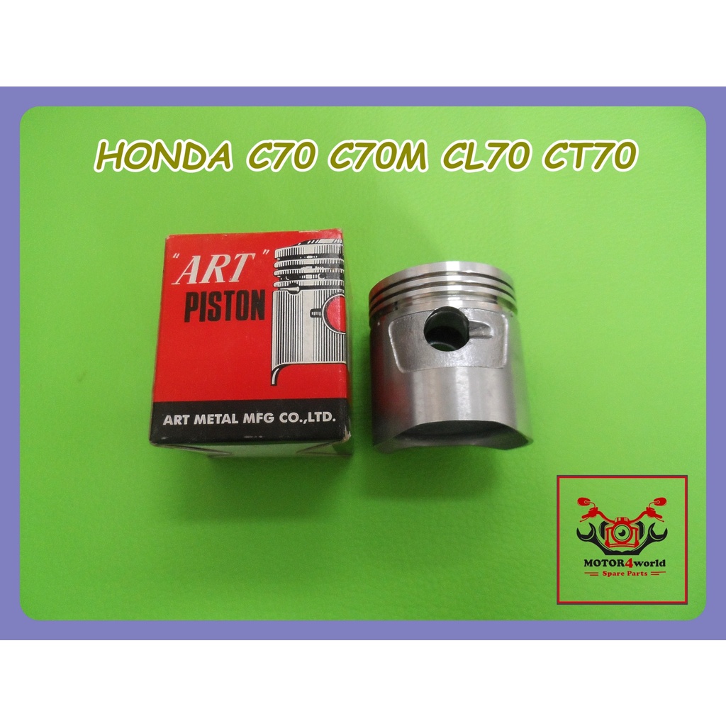 PISTON SET size 0.50 mm. For HONDA C70 C70M CL70 CT70 // ลูกสูบ "ART" (ขนาด 0.50 มม.)