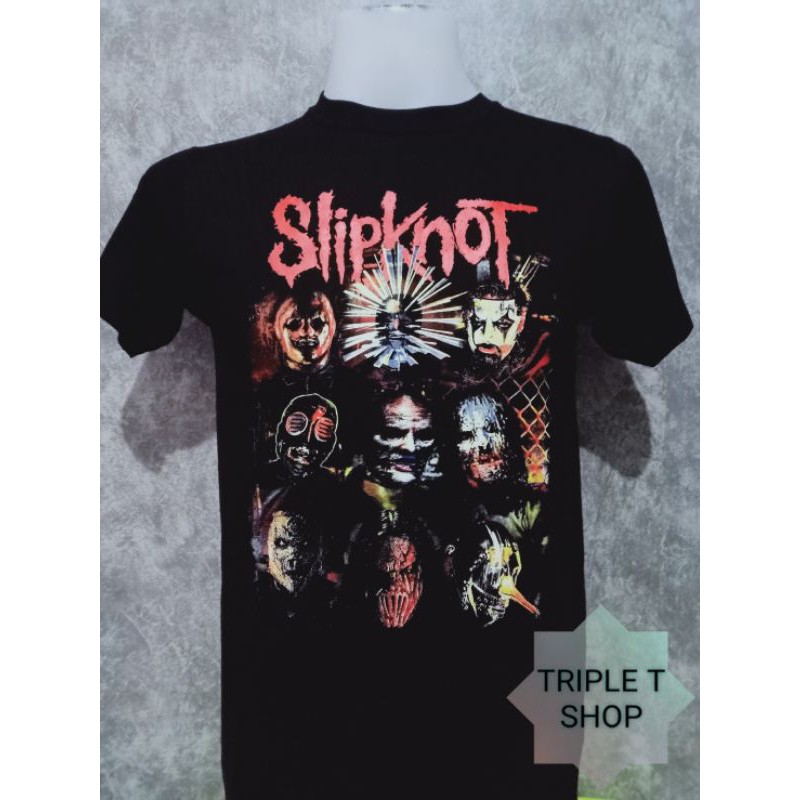 เสื้อยืดคอกลม สกรีนลาย SLIPKNOT (รหัส 76)