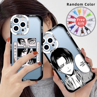 เคสซิลิโคนนิ่ม ลายอนิเมะ Attack on Titan สําหรับ iPhone 13 Pro Max 11 12 lphone SE 2022 7 8 Plus