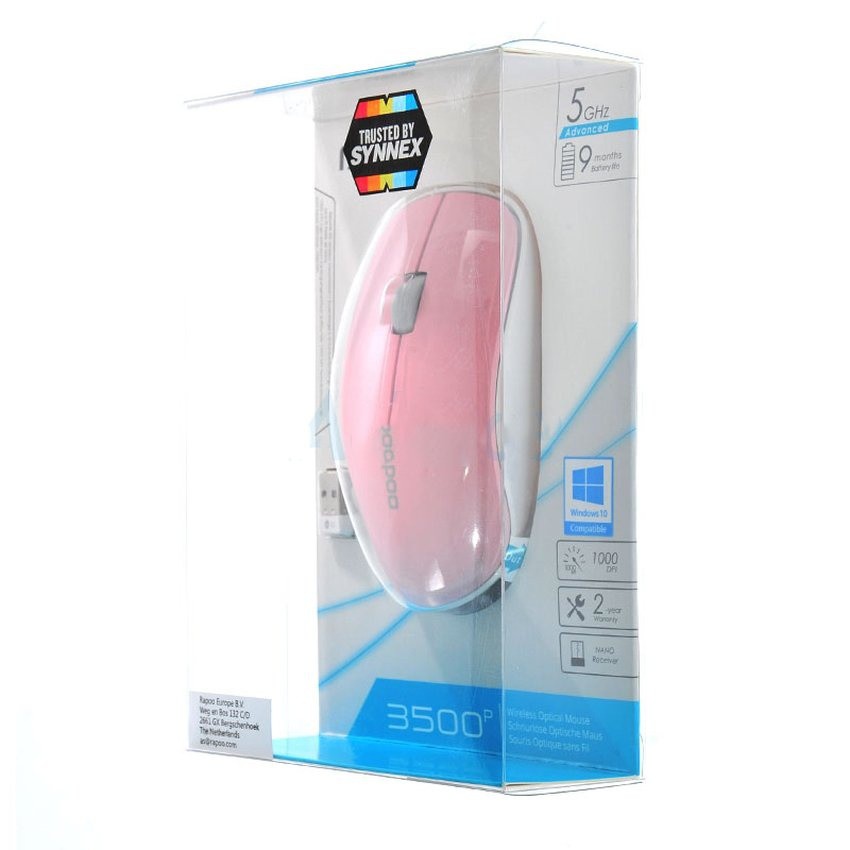 RAPOO Wireless Optical Mouse MS3500P PINK