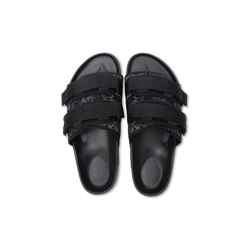 Indigoskin DS Sandal Lotus Pattern รองเท้าแตะ สีดำ