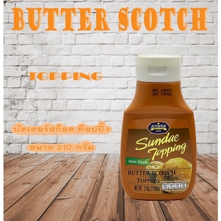 New Size Juniper Butter Scotch Topping 210 g. (จูนิเปอร์ บัตเตอร์สก็อต ท็อปปิ้ง 210 กรัม)**จำกัดการซื้อ 12 ขวด /ออร์เดอร