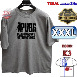 เสื้อยืด ลาย PLAYERUNKNOWNS BATTLEGROUNDS BIG SIZE JUMBO รหัส K3 XXXL