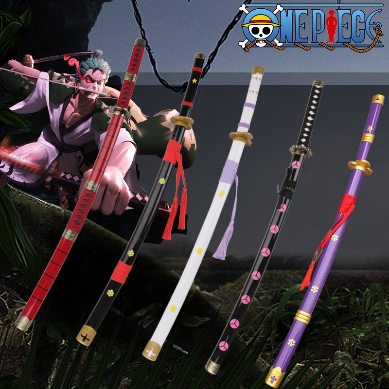 ☀ ในสต็อก ☀ ดาบ Zoro ชิ้นเดียว 104cm ไม้ Roronoa Shusui Enma ลูฟี่ Meito Wado Lchimonji อะนิเมะญี่ปุ