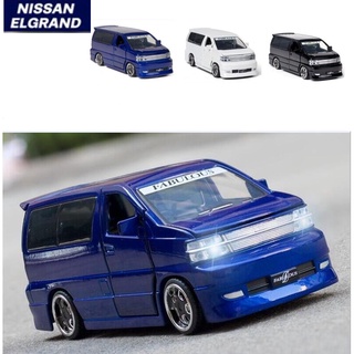 โมเดลรถยนต์ NISSAN ELGRAND FABULOUS 1:32 ของเล่นสําหรับเด็ก