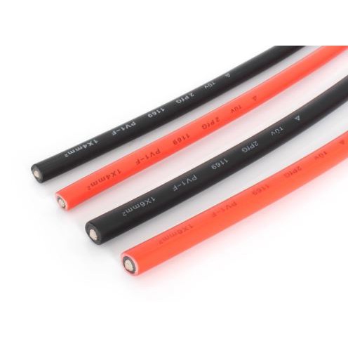 สายพลังงานแสงอาทิตย์ DC Wire 6.0 mm2 PV สายไฟโซลาร์เซลล์ทองแดงดีบุกฉนวนกันความร้อนคู่