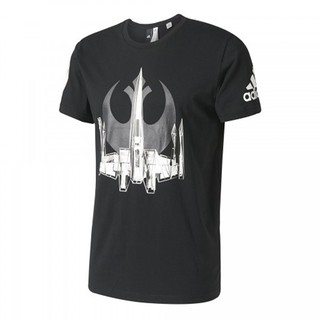 เสื้อยืดผ้าฝ้าย[ดูโค้ดที่หน้าร้าน] adidas X Star Wars เสื้อยืด X-Wing Tee รุ่น BK2840 สีดำ (Black)  ของแท้L XL  XXL 3XL