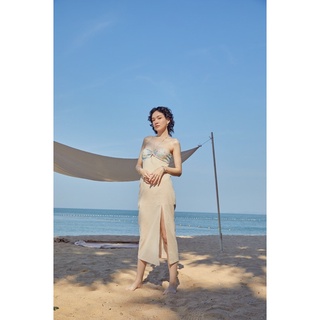 VANILLA MIDI DRESS ชุดเดรสผ่าหน้า