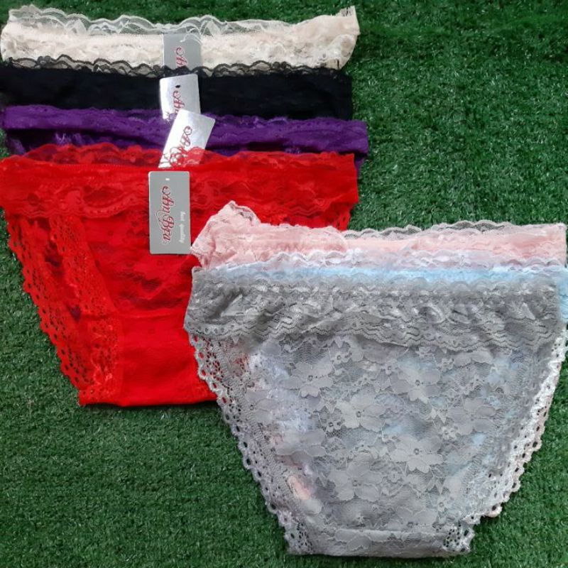 Panties 25 บาท กางเกงในผ้าลูกไม้สำหรับสาวเซ็กซี่ Women Clothes