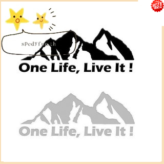 สติกเกอร์ติดหน้าต่าง พิมพ์ลาย one life live it off road สำหรับตกแต่งรถยนต์