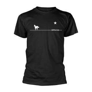 [S-5XL]เสื้อยืดลําลอง ลาย Deftones White Line Pony เข้ากับทุกการแต่งกาย สําหรับผู้ชาย 959463