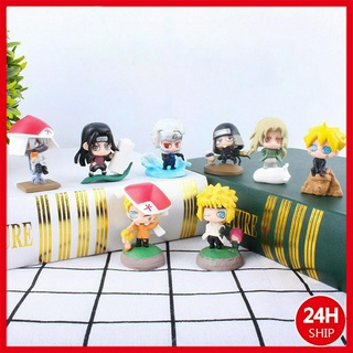 ฟิกเกอร์นารูโตะ Uchiha Sasuke / Uzumaki Naruto / Hatake Kakashi 8 ชิ้น / ชุด