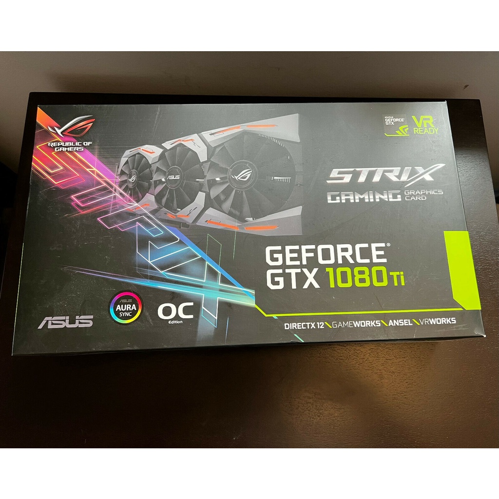 ASUS ROG Strix GeForce GTX 1080 Ti 11GB OC Graphics Card VR Ready