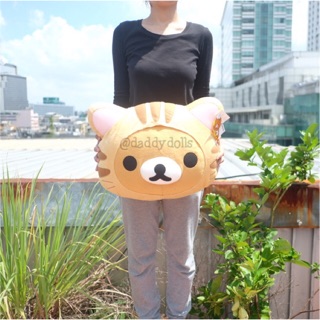 หมอนอิง หน้า Rilakkuma ริลัคคุมะ ชุดแมว 12นิ้ว