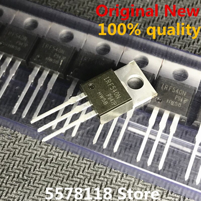 10 ชิ้น IRF540N IRF540 TO220 540 IRF540NPBF TO-220 ชิปเซ็ต IC