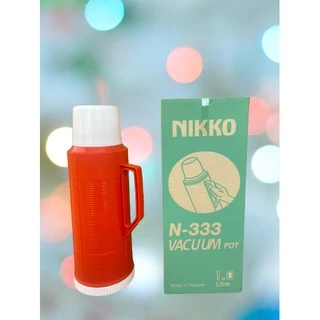กระติกเก็บน้ำร้อน Nikko ขนาด 0.4 ลิตร , 0.8 ลิตร , 1 ลิตร , 2 ลิตร (แบบพลาสติก) ค่ะ