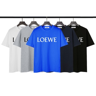 Lewe- เสื้อยืดลําลอง แขนสั้น ทรงหลวม แฟชั่นสําหรับผู้ชาย และผู้หญิง