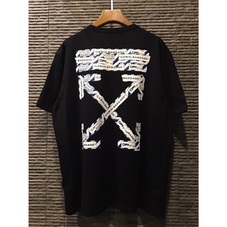 เสื้อยืด NEW  OFF -WHITE SS21 T-SHIRT  ต้องของใหม่  ลายเด่น Size M / L ถ่ายสดจากสินค้าจริง100%