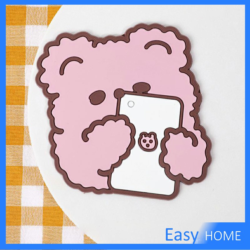 ที่รองแก้ว PVC ลายการ์ตูน  ​ล้างได้  ทนความร้อน วัสดุกันลื่น Cartoon PVC Coaster - รูปที่ 5