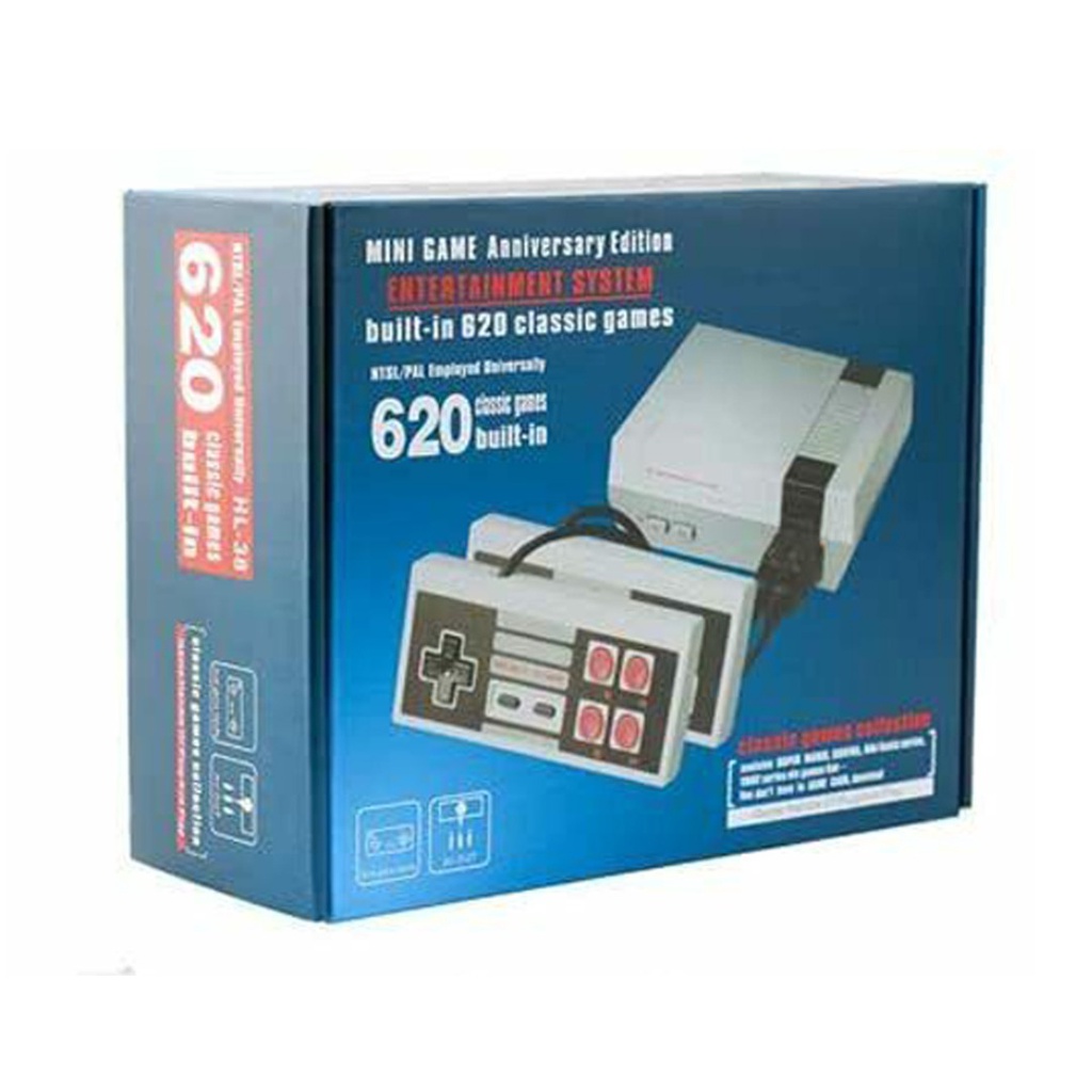 คอนโซลวิดีโอเกม 8-bit AV Output NES ขนาดเล็ก 620 เกมในตัว - tutubetty ...