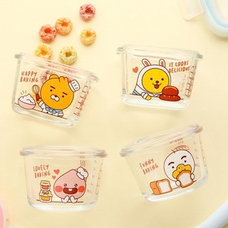 🌈พร้อมส่ง Kakao Friends  Set 4p Little Friends Bakery Glass