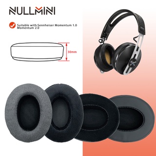 Nullmini ฟองน้ําหูฟัง หนังกํามะหยี่ แบบเปลี่ยน สําหรับ Sennheiser Momentum 1.0 2.0 3.0