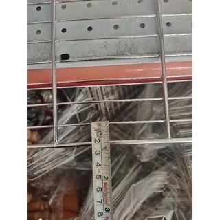 ตะแกรงปิ้งย่างสแตนเลสแท้ 50*35 (0.50kg) ขนาดห่างช่อง 10*2 cm