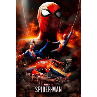 โปสเตอร์หนัง Spider Man สไปเดอร์แมน Superhero Movie Poster ภาพติดผนัง ตกแต่งบ้าน รูปติดห้อง ของสะสม ร้านคนไทย 77poster