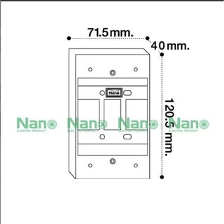 ยกลัง บ๊อกลอย 2x4 กล่องลอย บล๊อคลอย บล๊อกพลาสติก 2"x4"Nano 403-1 403-1B 50ชิ้น Classic Series ใช้ได้กับยี้ห้อพานาและช้าง