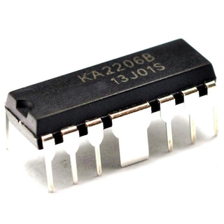 10 ชิ้น Ka2206B Dip - 12 อุปกรณ์ขยายเสียงลําโพง Ic Chip