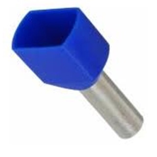 หางปลา คอร์ดเอ็น แบบสายคู่ รุ่น TE2512 สีน้ำเงิน ( 100 pcs )