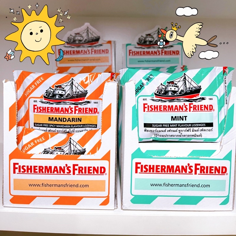 ฟิชเชอร์แมนส์ เฟรน Fisherman’s Friend Sugar Free ลูกอมปราศจากน้ำตาล แบบซอง