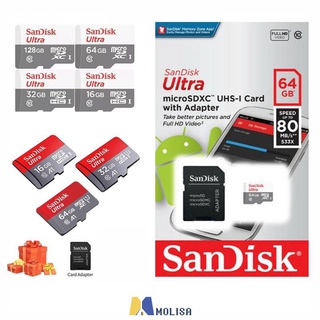 Sandisk 128Gb การ์ด Sd 16Gb-การ์ดหน่วยความจำ1Tb C10 A2 90เมกะไบต์/วินาที Micro Sd Sd99x MOLISA