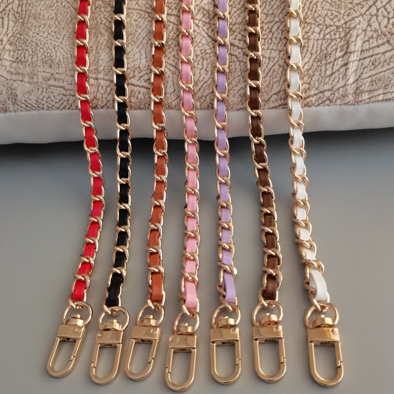 สายโซ่โลหะ สีทอง แบบเปลี่ยน สายกระเป๋า สายโซ กระเป๋าสะพายโซ่