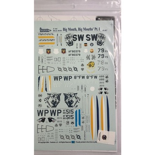 Twobobs 48-087 F-16C ปากใหญ่ บล็อกปากใหญ่ 40/50 อะไหล่ I 1/48 - DECAL