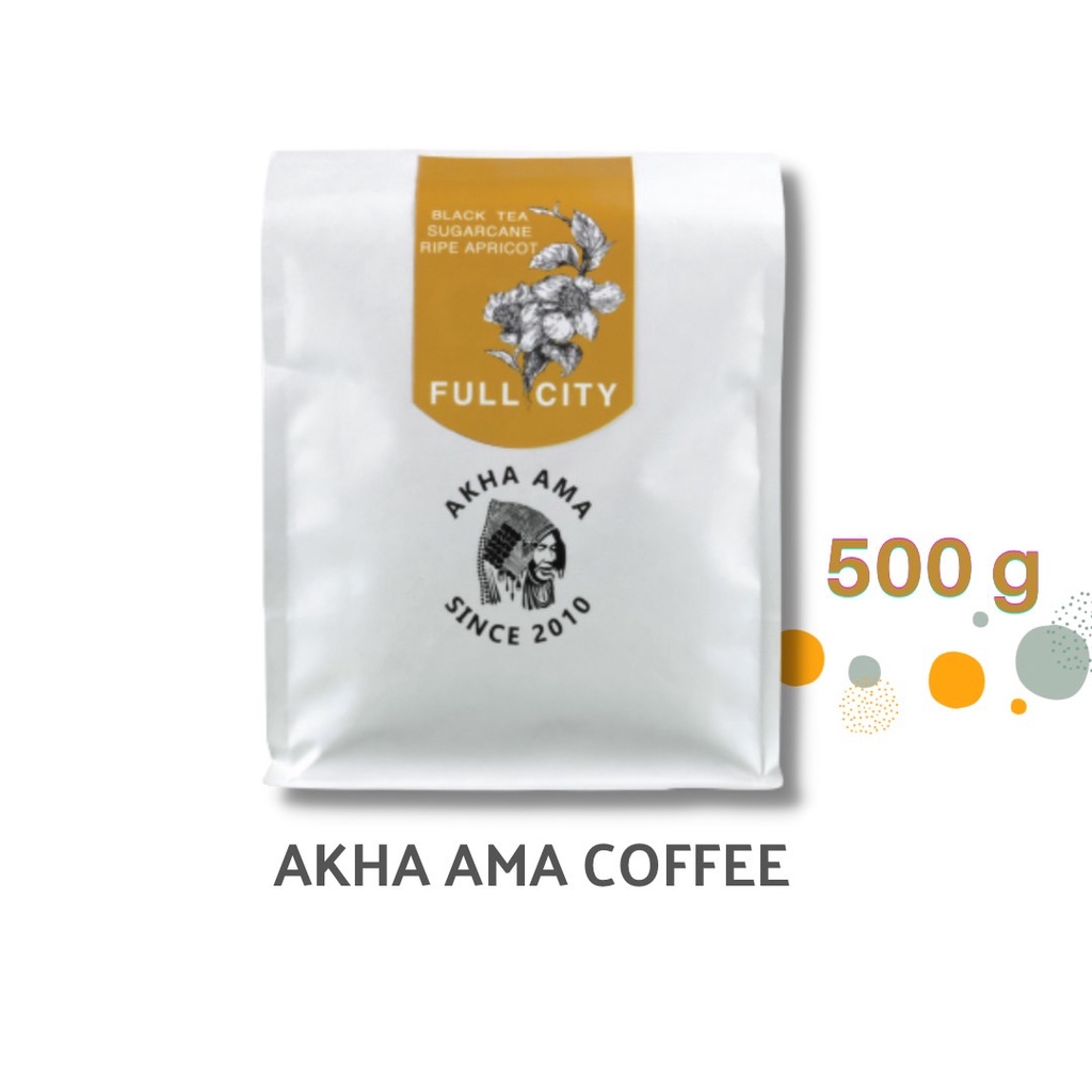 AKHA AMA COFFEE กาแฟ อาข่า อ่ามา   FULL C TY เมล็ดกาแฟคั่ว อาข่า อาม่า (คั่วอ่อน/Light 500g)