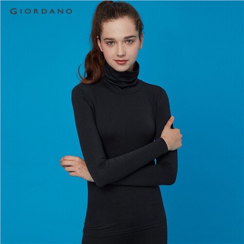 GIORDANO WOMEN G-Warmer turtleneck solid undershirt 05519603