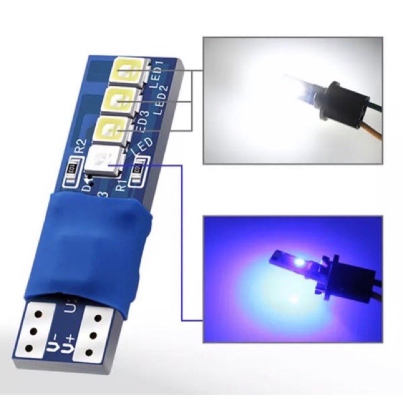 ไฟ LED Twilight T10 2 สี - Led T10 2 สี