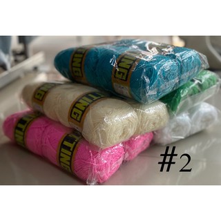 ไหมพรมอีเกิ้ล 4 ply (ขายยกห่อ) 1 ห่อ มี 4 ม้วน #ชุดที่ 2 โทนชมพู