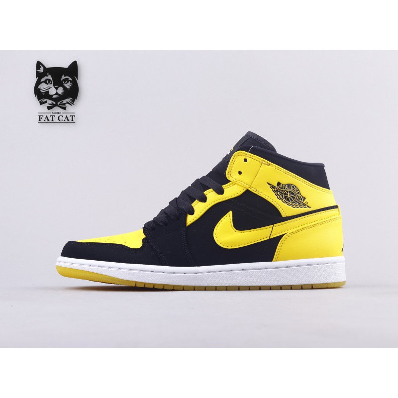 aj1 black and yellow